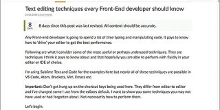 知ってると便利!HTML、CSS、JavaScriptなど、コーディングの作業を快適にするエディタの操作テクニックのまとめ | コリス