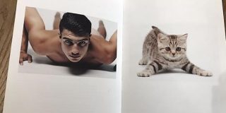 猫さんとマッチョな人間の似た構図の写真をひたすら並べる写真集『MEN＆CAT』がすごい「電子書籍まであって痒くないところにまで手が届いてる感」 - Togetter