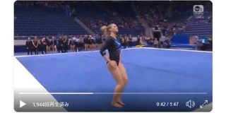 アメリカ新体操選手が『スーパーマリオ』をBGMにゆかの演技！高得点で拍手喝采ピーチ姫も嫉妬するレベル | ロケットニュース24