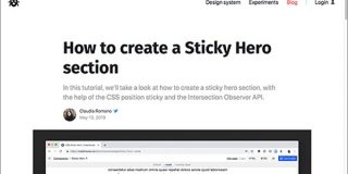 [CSS] position: sticky を使用して、スクロール時に画像をズームさせるページのレイアウトを実装する方法 | コリス