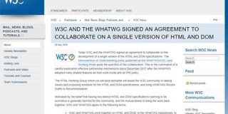 HTML標準仕様の策定についてW3CとWHATWGが合意 今後はWHATWGのリビングスタンダードが唯一のHTML標準仕様に - ITmedia