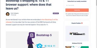 Bootstrap 5ではIE10に加え、IE11のサポート終了も判明、IE11に対応させる方法が用意 | コリス