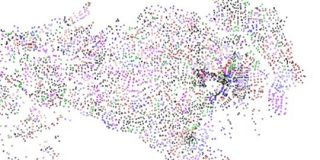 地名の最後の一文字だけで地図をつくると地形が見える : デイリーポータルZ