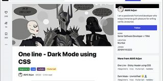 たった1行のCSSでこれなら簡単！すでに制作済みのWebサイト・スマホアプリをダークモードに対応させる方法 | コリス