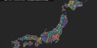 【画像】日本の河川を可視化した結果がヤバ過ぎる｜暇人速報