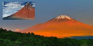 見事な「赤富士」を捉えた山中湖のライブカメラ映像に驚きと感動の声　葛飾北斎「凱風快晴」のような絶景……！ - ねとらぼ