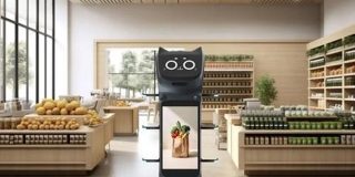 働くネコ型配膳ロボットに新モデル。大型ディスプレイ搭載で笑顔と広告を振りまく | ギズモード
