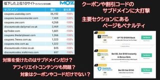 グーグルが寄生・間借りサイトのアフィリエイトやクーポンを叩き落とす。理由は「信頼の不正利用」 | Web担当者Forum 