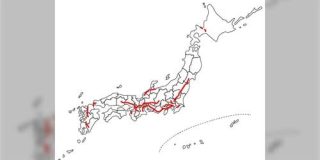 「昔はなんであんなに夜行列車が走ってたの？夜行バスはなかったの？」って人がいるけど、50年前の首都高・都市高を除く高速道路網はこれ… 今のような夜行バスの運用は不可能だった - Togetter