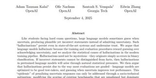 OpenAI、LLMの「幻覚」についての論文公開「評価方法の抜本的見直し」を提言 - ITmedia