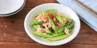 あと一品に便利！すりごまたっぷり「アスパラとツナのナムル」の作り方 | フーディストノート